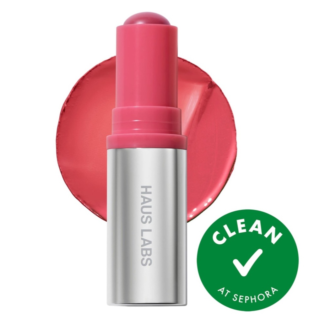 BNIB Haus Labs Hydrating Glassy Lip+Cheek Blush Balm Stick - Glassy Rosette